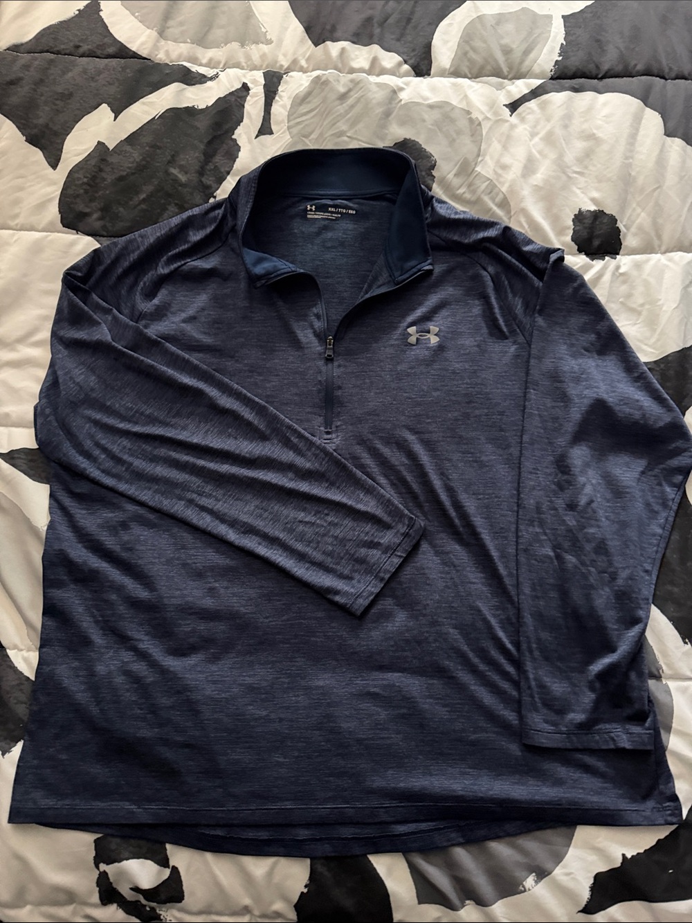 Under Armour Men's Dark Navy Quarter-Zip Performance Pullover